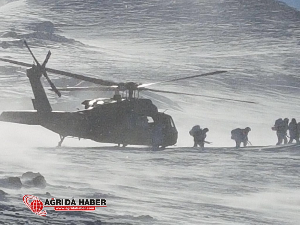 Tendürek'te operasyon 15 Mağara İmha Edildi