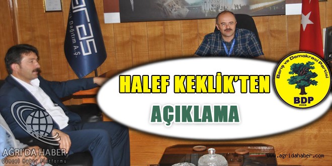 Halef Keklik'ten Ağrı merkezde suların kesilmesine yönelik açıklama