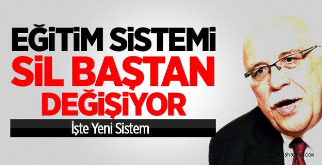 Milli Eğitim Sistemi Sil Baştan Değiştiriyor