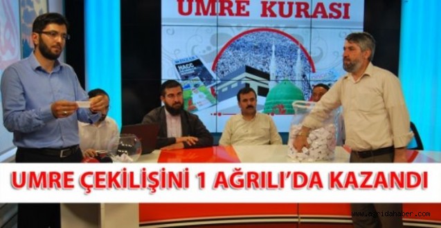 Ağrı'da Bir Kişi Umre Hakkı Kazandı