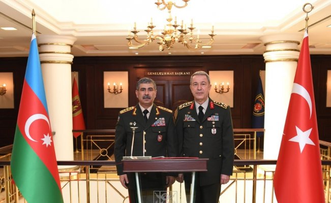 Hasanov, Genelkurmay Başkanı Akar’ı ziyaret etti