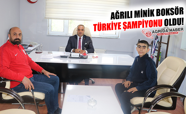 Ağrılı Minik Boksör Türkiye Şampiyonu Oldu!