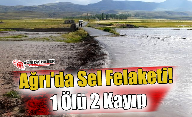 Ağrı'da sel felaketi! 1 Ölü 2 Kayıp