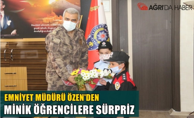 Ağrı Emniyet Müdürü Nihat Özen’den öğrencilere sürpriz