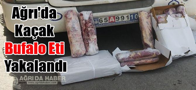 Ağrı'da Kaçak Bufalo Eti Yakalandı