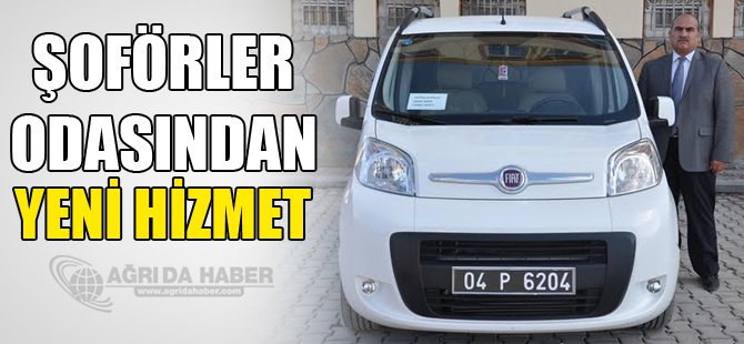 Patnos Şoförler Odası'ndan Üyelerine Yeni Hizmet