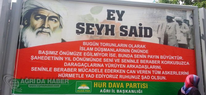 Şeyh Said ve Arkadaşlarını Şehadetleri Ağrı'da Anıldı