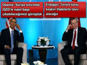 Erdoğan ile Obama görüşmesi sonrası açıklamaları