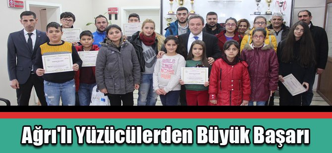 Ağrı'lı Yüzücülerden Büyük Başarı