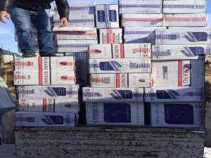 Doğubayazıt'ta Kömürlük İçerisinde 309 Bin Paket Kaçak Sigara Yakalandı