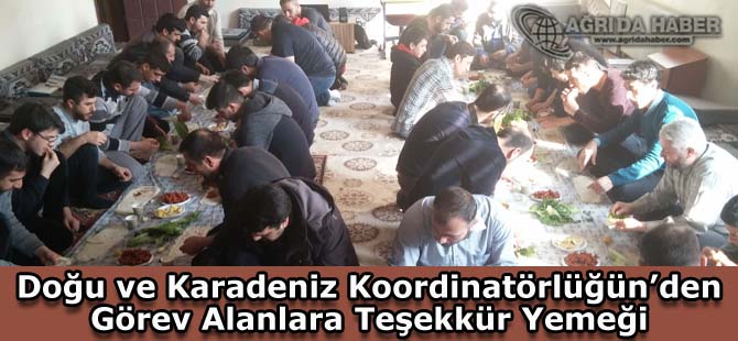 Doğu ve Karadeniz Koordinatörlüğünden Görev Alanlara Teşekkür