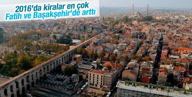 İstanbul'da 2016'da kiraların en çok arttığı yerler