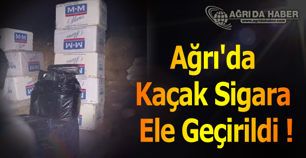 Ağrı'da 182 Bin Paket Kaçak Sigara Ele Geçirildi !