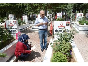 Malatya'daki Şehitliğe Babalar Günü Ziyaretleri