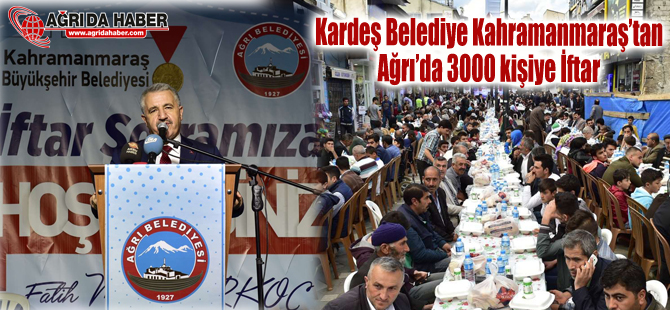 Ulaştırma Bakan Ahmet Arslan Ağrı'da 3000 Kişiyle İftar Açtı