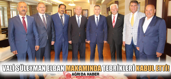 Süleyman Elban Tebrikleri Kabul Etti