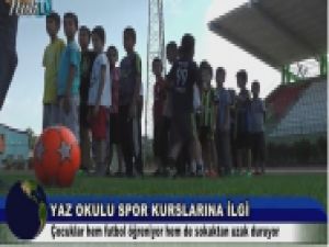 Ağrı'da Yaz Spor Okulu kursları ilgi görüyor